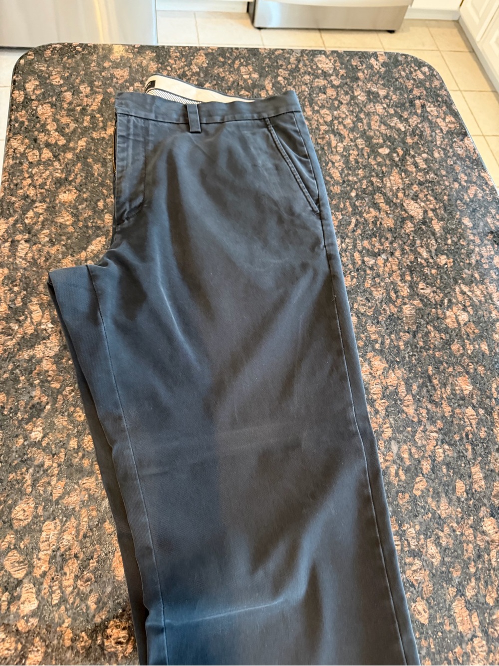 Banana Republic Navy Straight Chino Pants